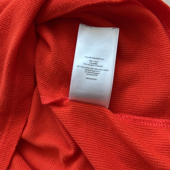 Michael Kors Vibrant Orange Cowl Neck top , T-shirt, Sweater Size M - Picture 12 of 16